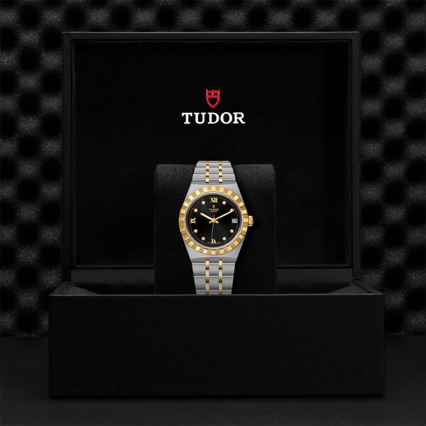 TUDOR Royal Automatic 34 mm Yellow Gold, Stainless Steel and Diamond