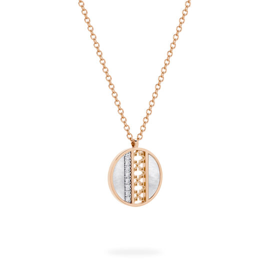 Birks Dare to Dream Mother-of-Pearl and Diamond Circle Pendant image number 1