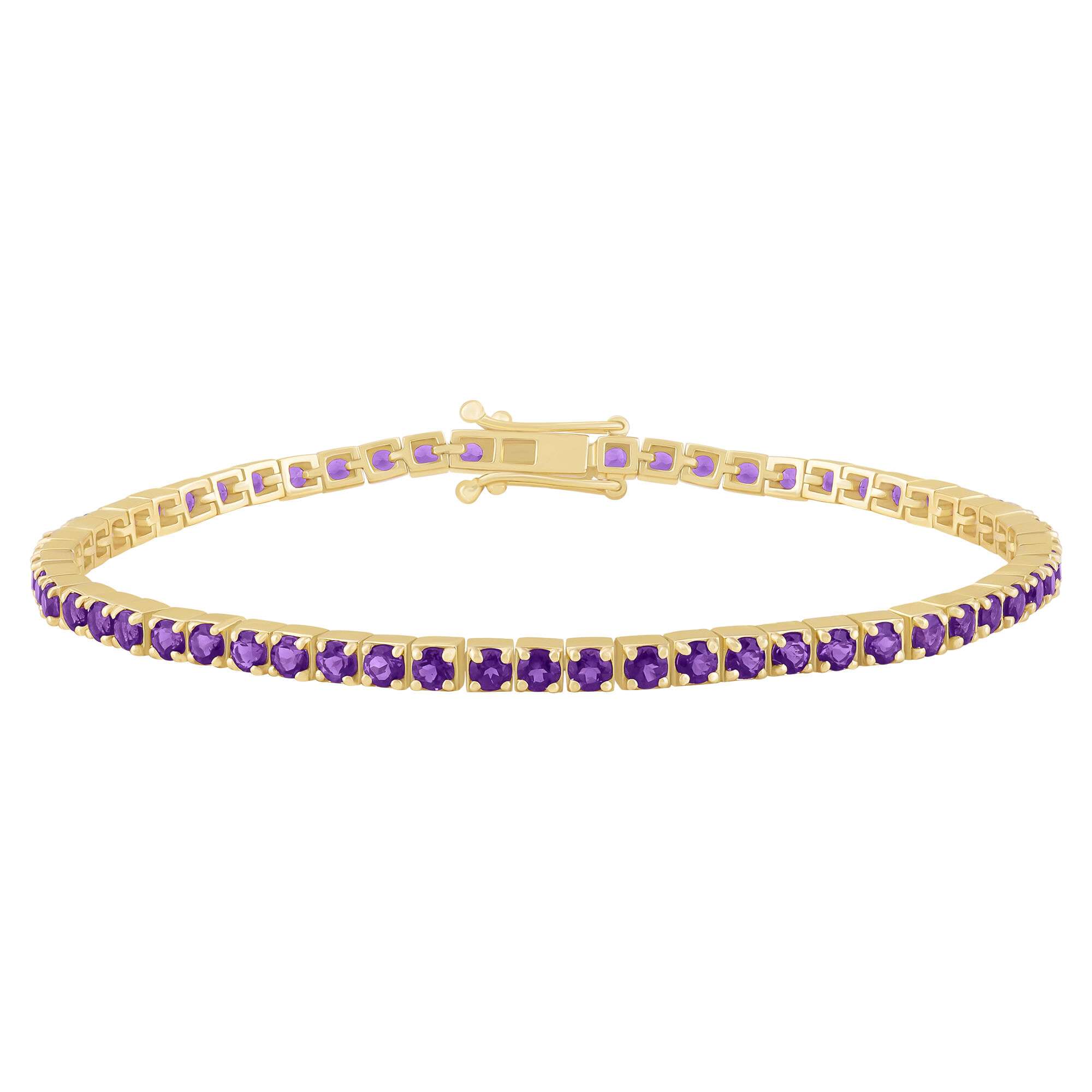 Amethyst Line Bracelet