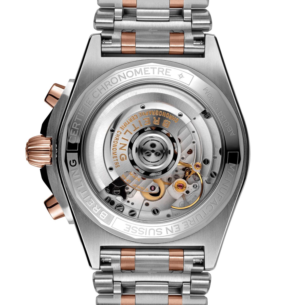 Chronomat B01 42 Steel & 18kt Rose Gold - Blue image number 1