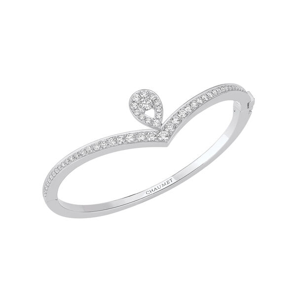 Joséphine Aigrette White Gold Diamond Pavé Bracelet
