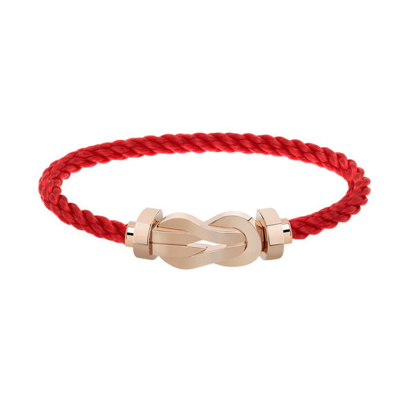 Bracelet cable Chance Infinie en or rose, grand modèle