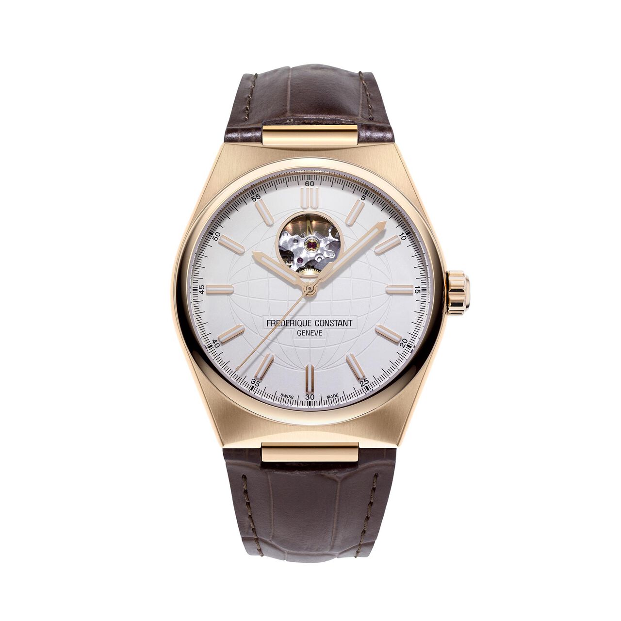 frederique constant highlife heart beat automatic yellow gold plated steel 41mm fc 310v4nh4 image number 0