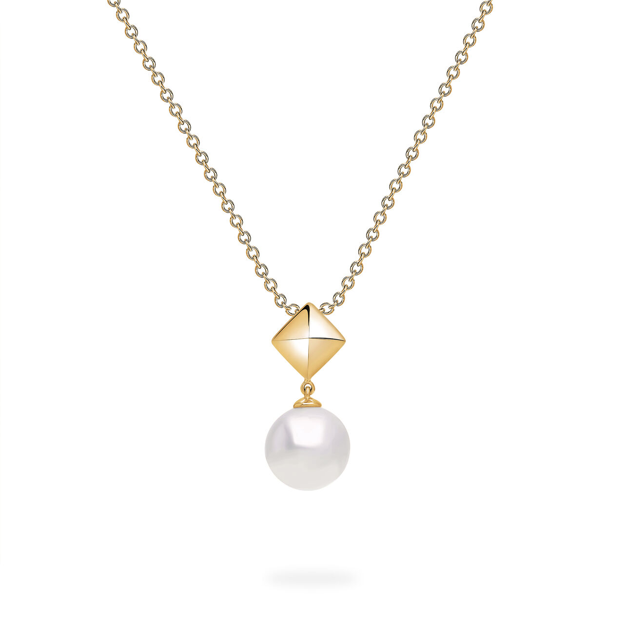 Birks Rock & Pearl Yellow Gold Freshwater Pearl and Stud Pendant Necklace image number 0