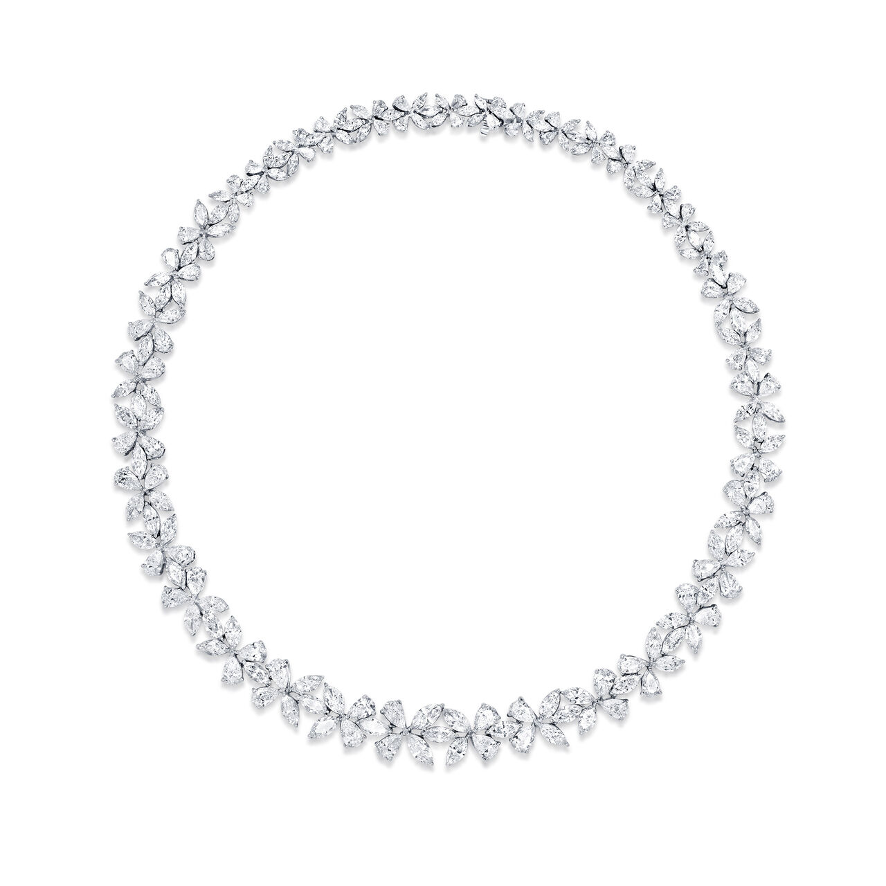 Uneek High Jewellery Signature Link White Gold and Diamond Necklace NK3730AA image number 0