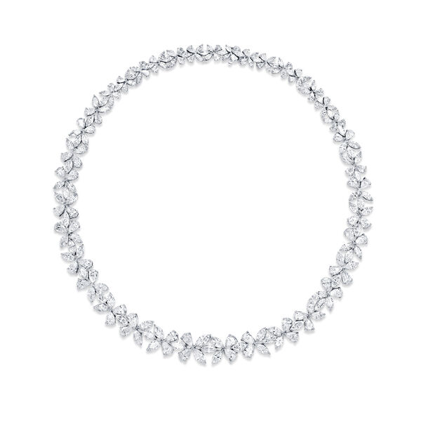 High Jewellery Signature Link White Gold and Diamond Necklace