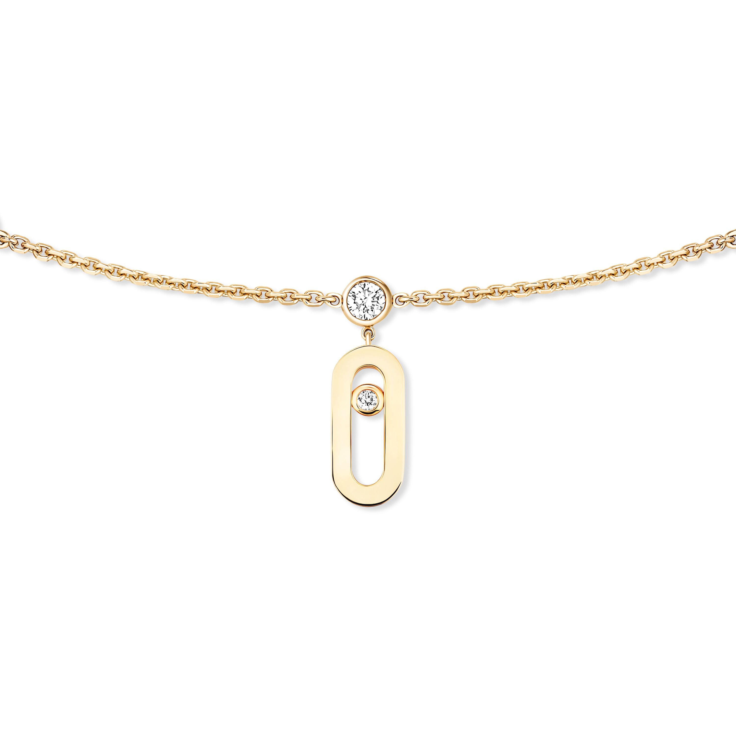 Move Uno Yellow Gold and Diamond Chocker