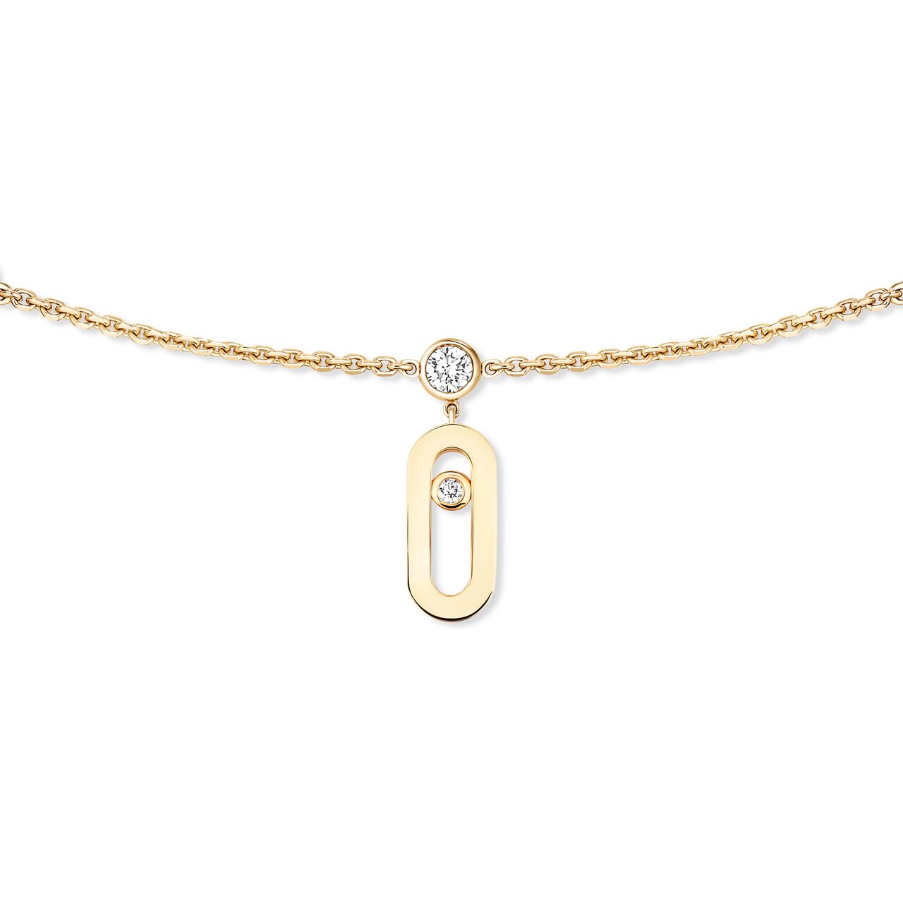 Messika Move Uno Yellow Gold and Diamond Chocker image number 0