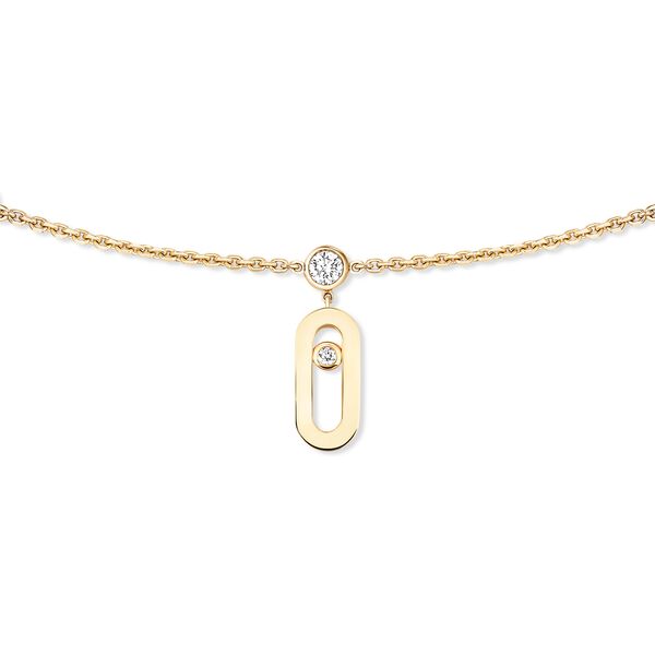 Move Uno Yellow Gold and Diamond Chocker