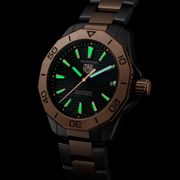 Aquaracer Professional 200 40 mm Solargraph en acier inoxydable
