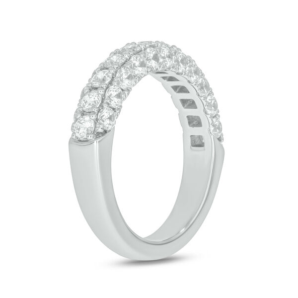 Round 1.5 ct Diamond Band in 18K White Gold