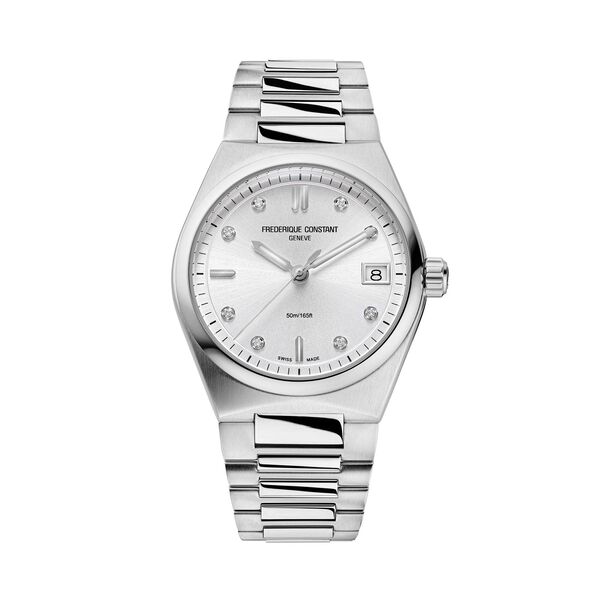 Highlife 31 mm quartz en acier inoxydable et diamants
