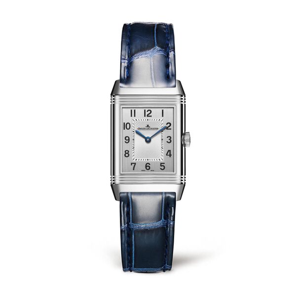 Reverso Classic Duetto 34 x 21 mm manuelle en acier inoxydable et diamants petit modèle 