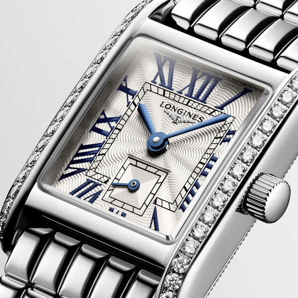 Mini DolceVita Quartz 21 X 29 mm Stainless Steel and Diamond