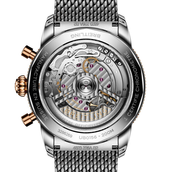 SuperOcean Heritage B01 42 mm chronographe automatique en acier inoxydable et or rouge