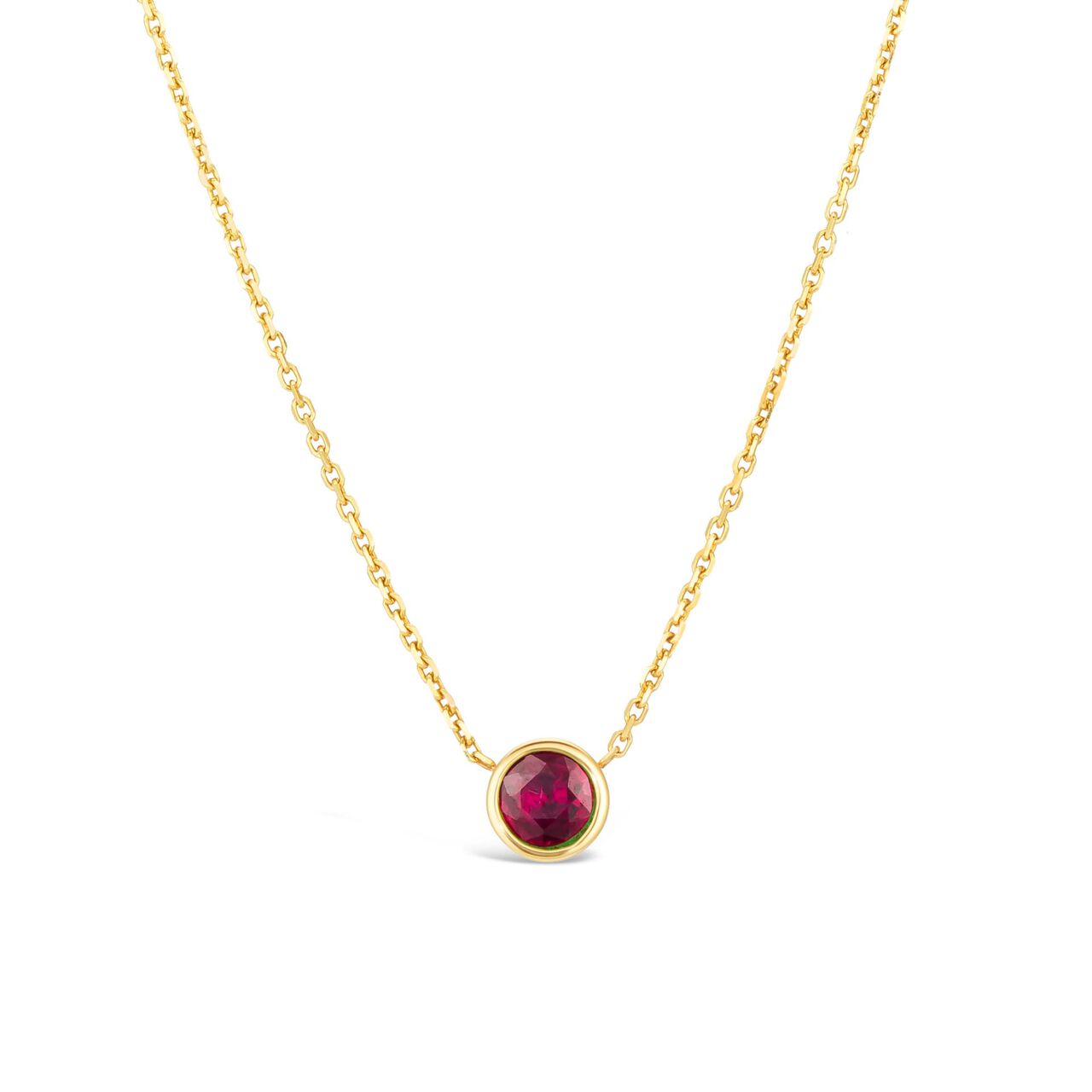 maison birks salon yellow gold ruby and diamond pendant p12895r10kt front image number 0