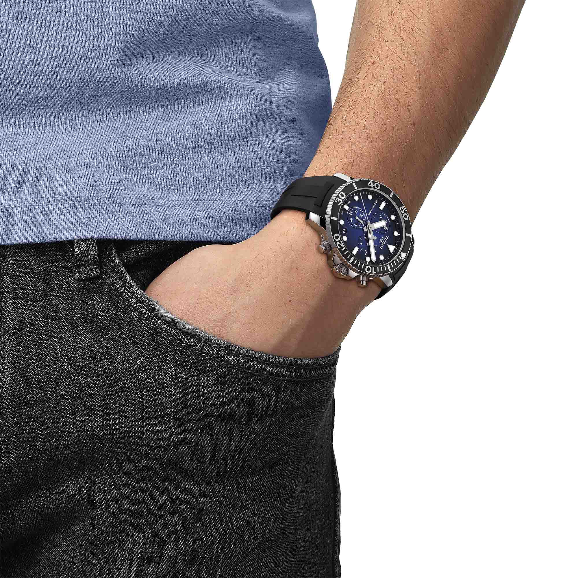 Seastar 1000 Quartz Chronograph 45 mm Stainless Steel