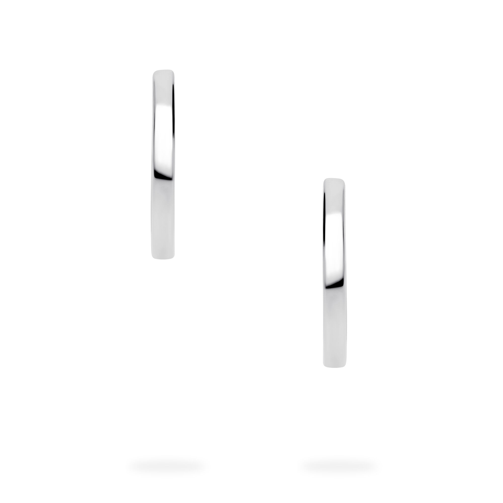 Sterling Silver 18 mm Thin Huggie Earrings