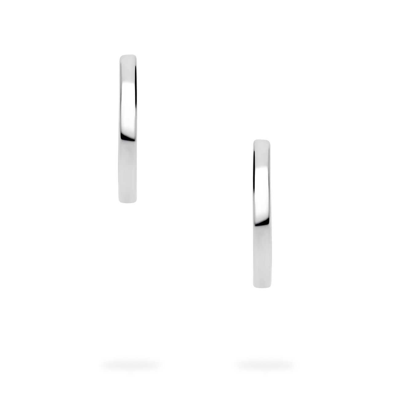 Birks Essentials Sterling Silver 18 mm Thin Huggie Earrings image number 2