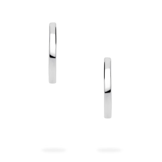 Birks Essentials Sterling Silver 18 mm Thin Huggie Earrings image number 2