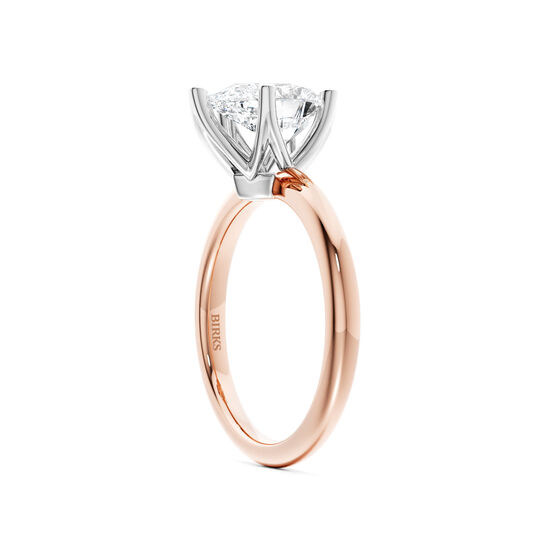 Birks North Star Pear-Cut Solitaire Diamond Engagement Ring in Rose Gold image number 1