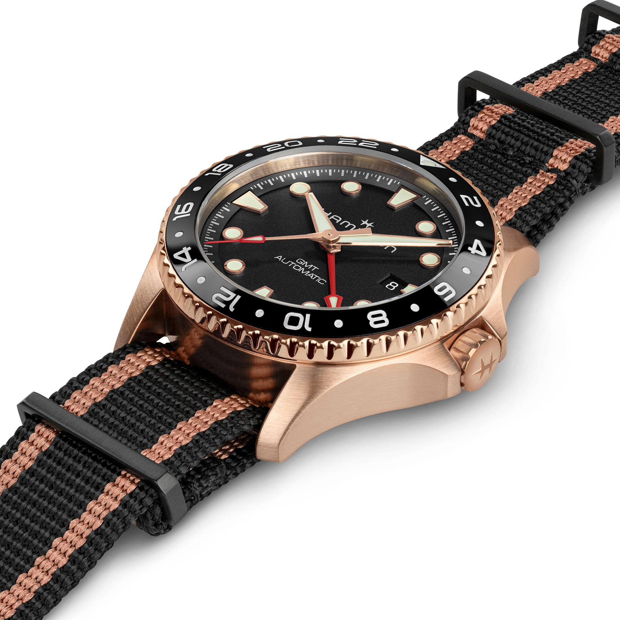 Khaki Navy Scuba Automatic GMT 43 mm Bronze and Titanium
