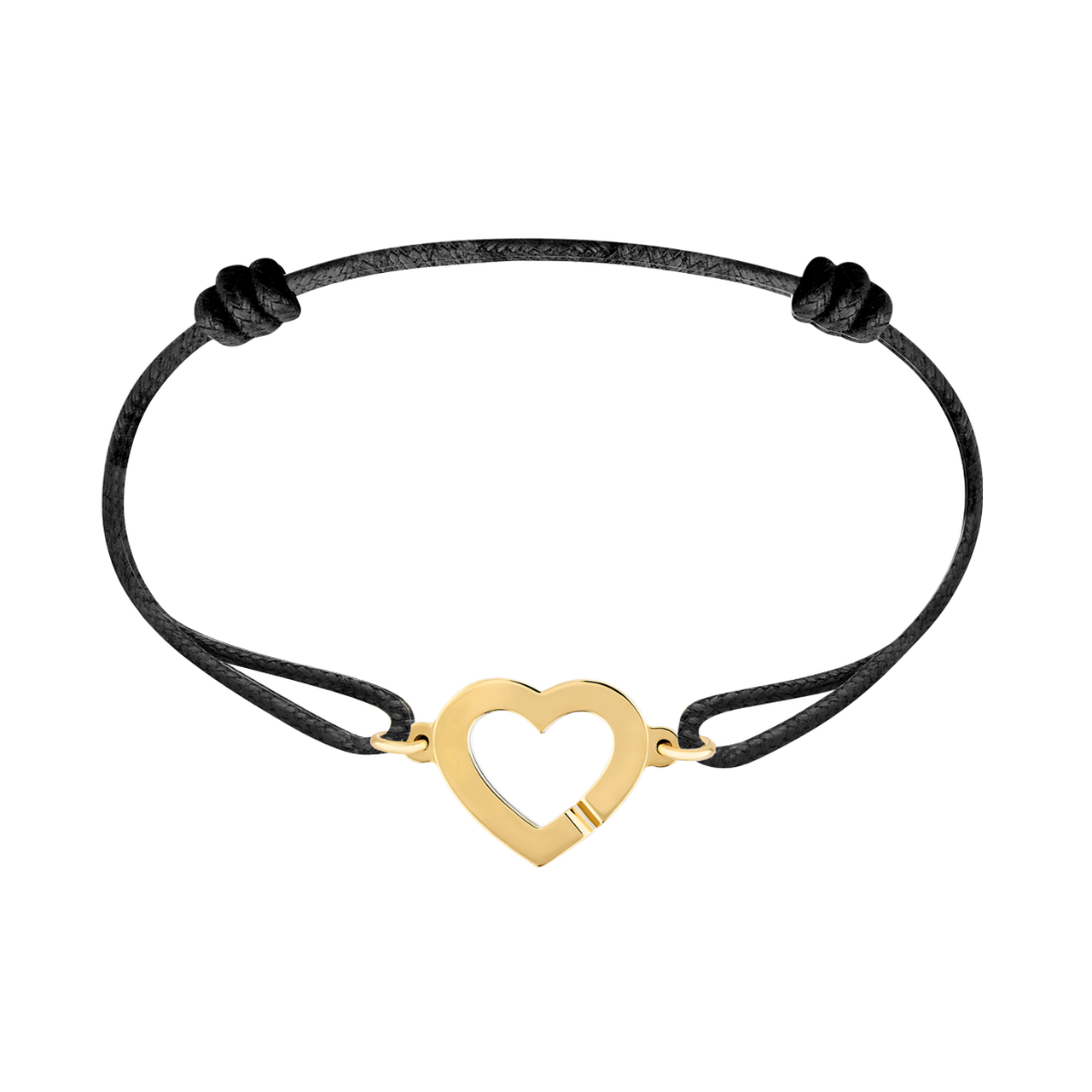 Dinh Van Double Coeurs R12 Yellow Gold Cord Bracelet 320201 Front image number 0
