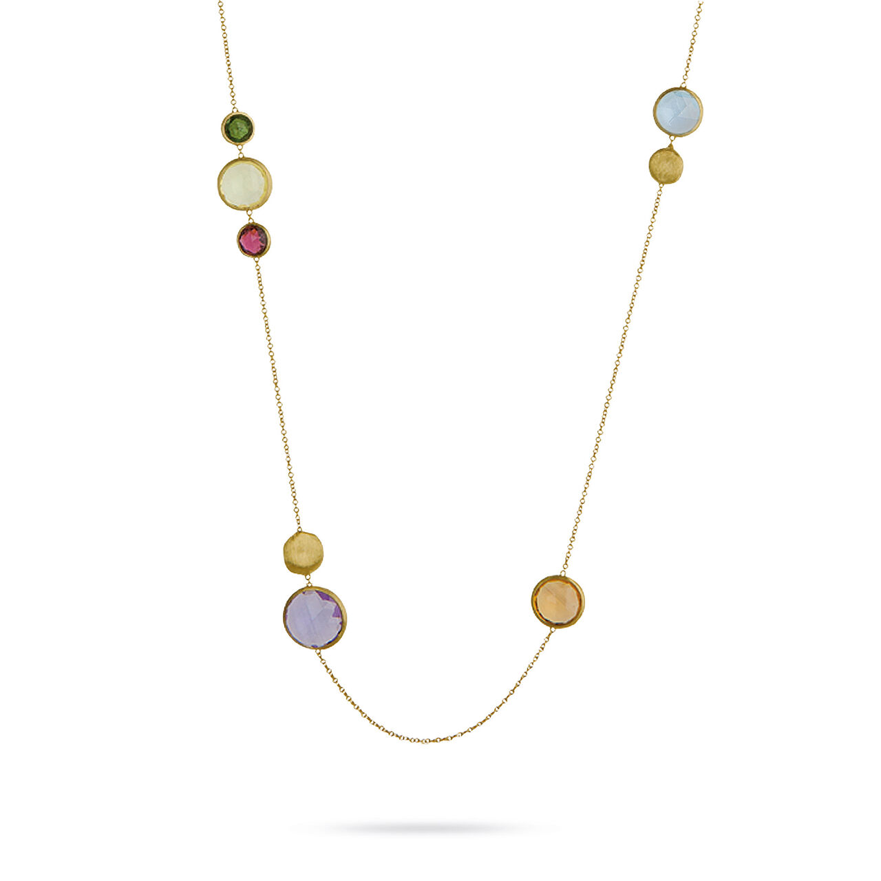 Marco Bicego Jaipur Colour Yellow Gold and Semi-Precious Gemstone Sautoir Necklace image number 2