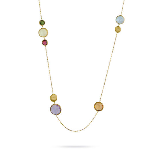 Marco Bicego Jaipur Colour Yellow Gold and Semi-Precious Gemstone Sautoir Necklace image number 2