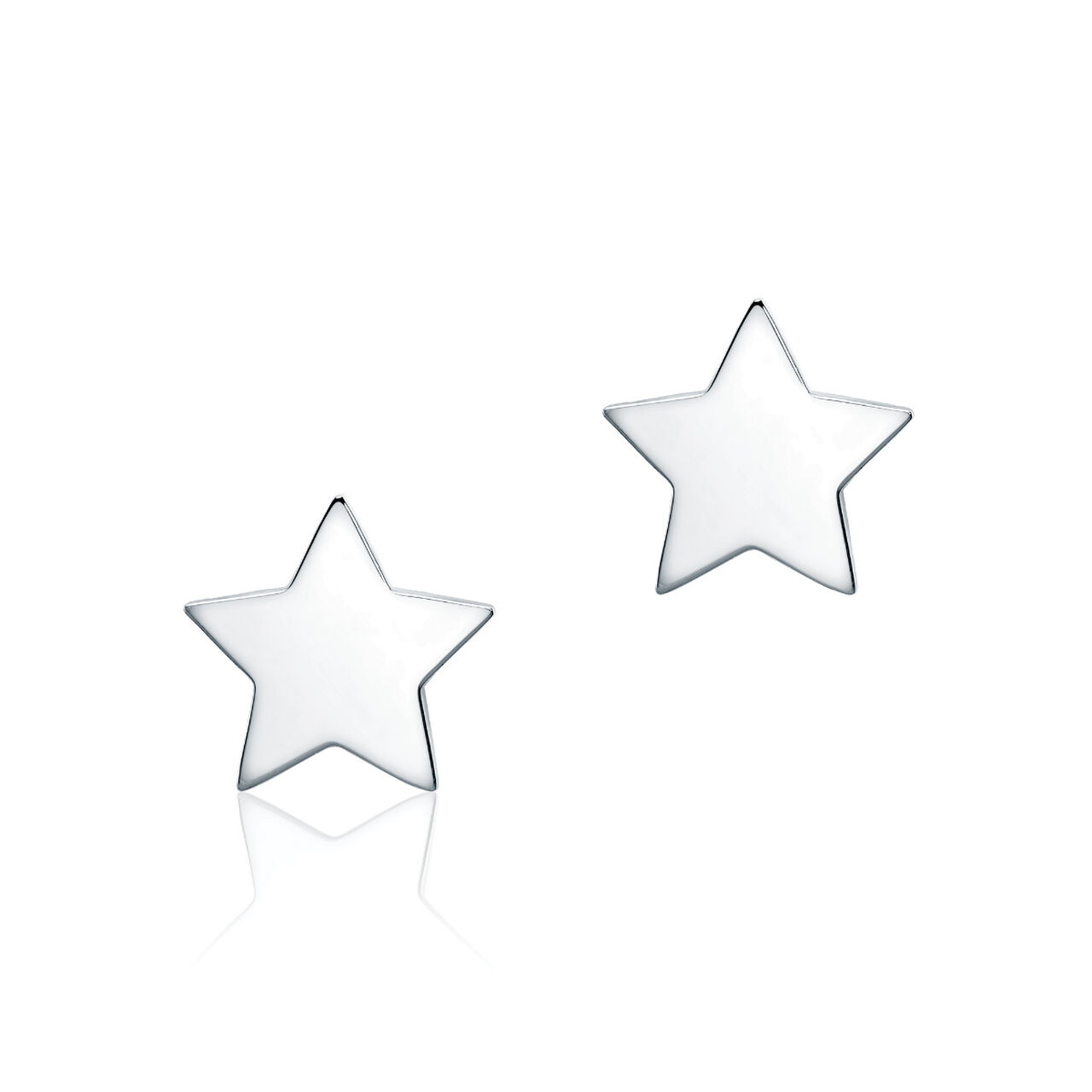 Single Silver Star Stud Earring for Kids image number 5