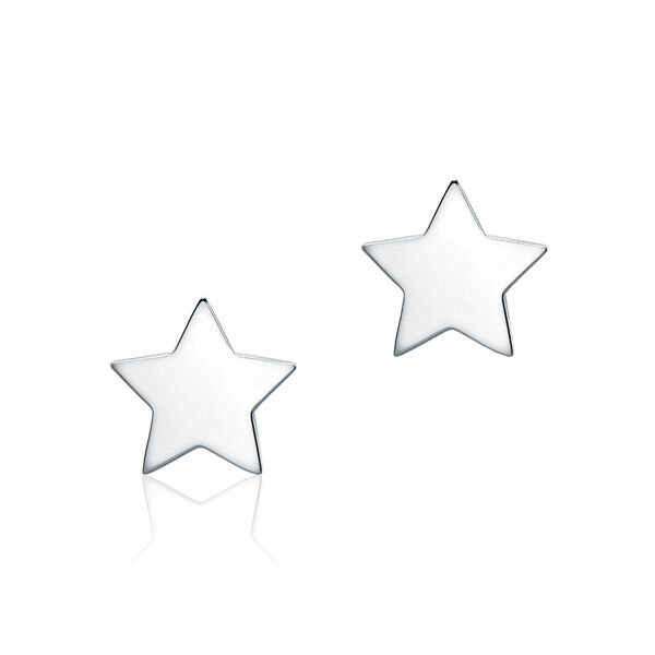 Single Silver Star Stud Earring for Kids