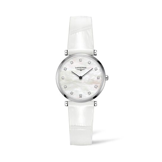longines quartz 29 mm stainless steel diamond l4.512.4.87.0 front 2 image number 0