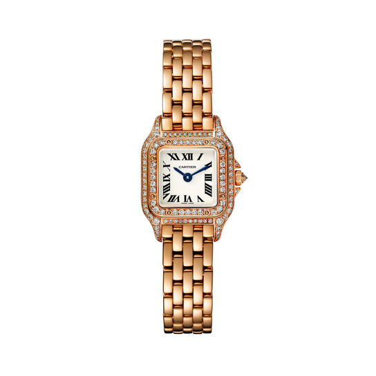 Panthère de Cartier Mini Quartz 25 X 20mm Rose Gold and Diamond image number 0