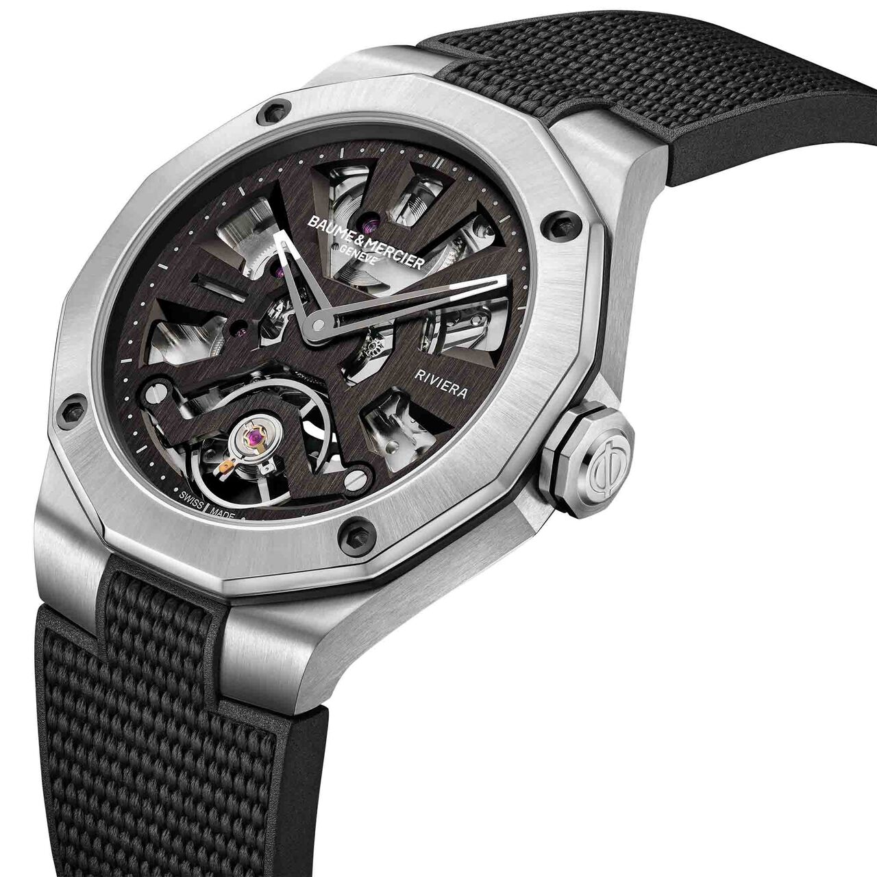 Baume & Mercier Riviera Skeleton Automatic 42 mm Stainless Steel image number 1