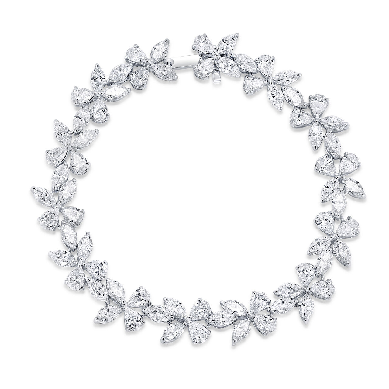 Uneek High Jewellery Signature White Gold and Diamond Bracelet image number 0