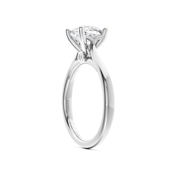 Cushion-Cut Solitaire Diamond Engagement Ring