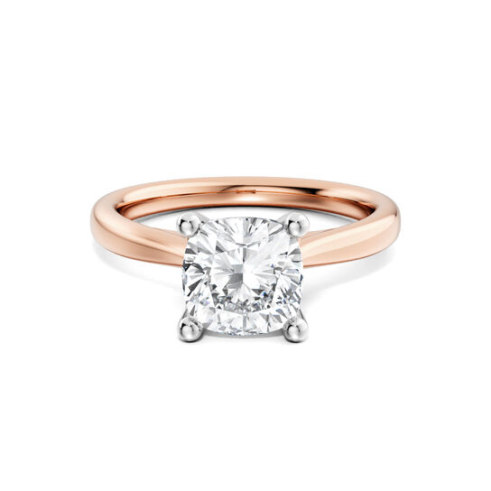 Birks 1879 Cushion-Cut Solitaire Diamond Engagement Ring in Rose Gold image number 0