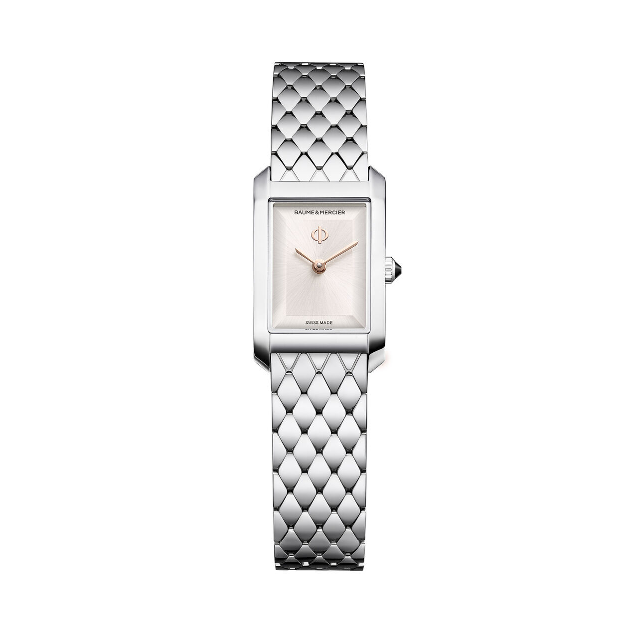 Baume & Mercier Hampton 28 X 18 mm quartz en acier inoxydable image number 0