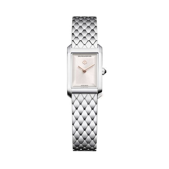 Baume & Mercier Hampton 28 X 18 mm quartz en acier inoxydable image number 0