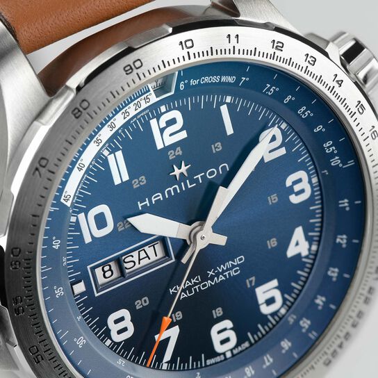 Hamilton Khaki Aviation X-Wind 45 mm automatique en acier inoxydable image number 3