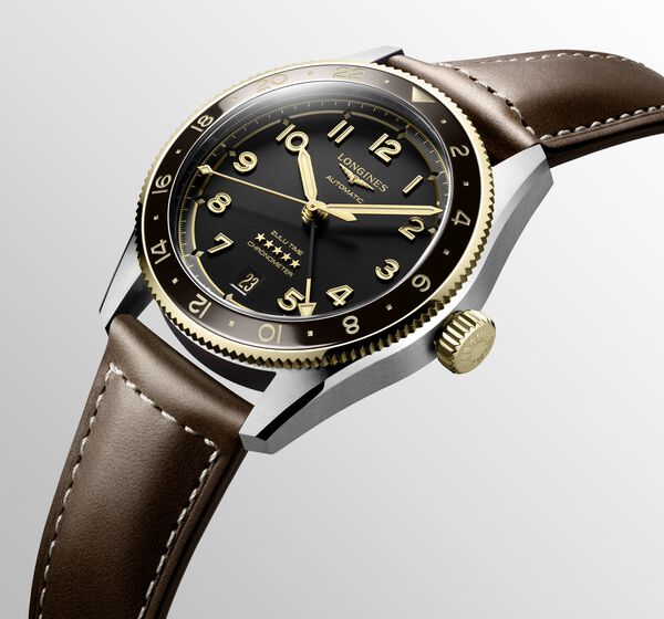 Spirit Zulu 39 mm GMT automatique en acier inoxydable et or jaune