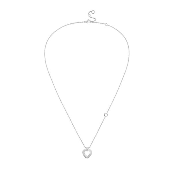 Pretty Woman Small White Gold and Diamond Heart Pendant