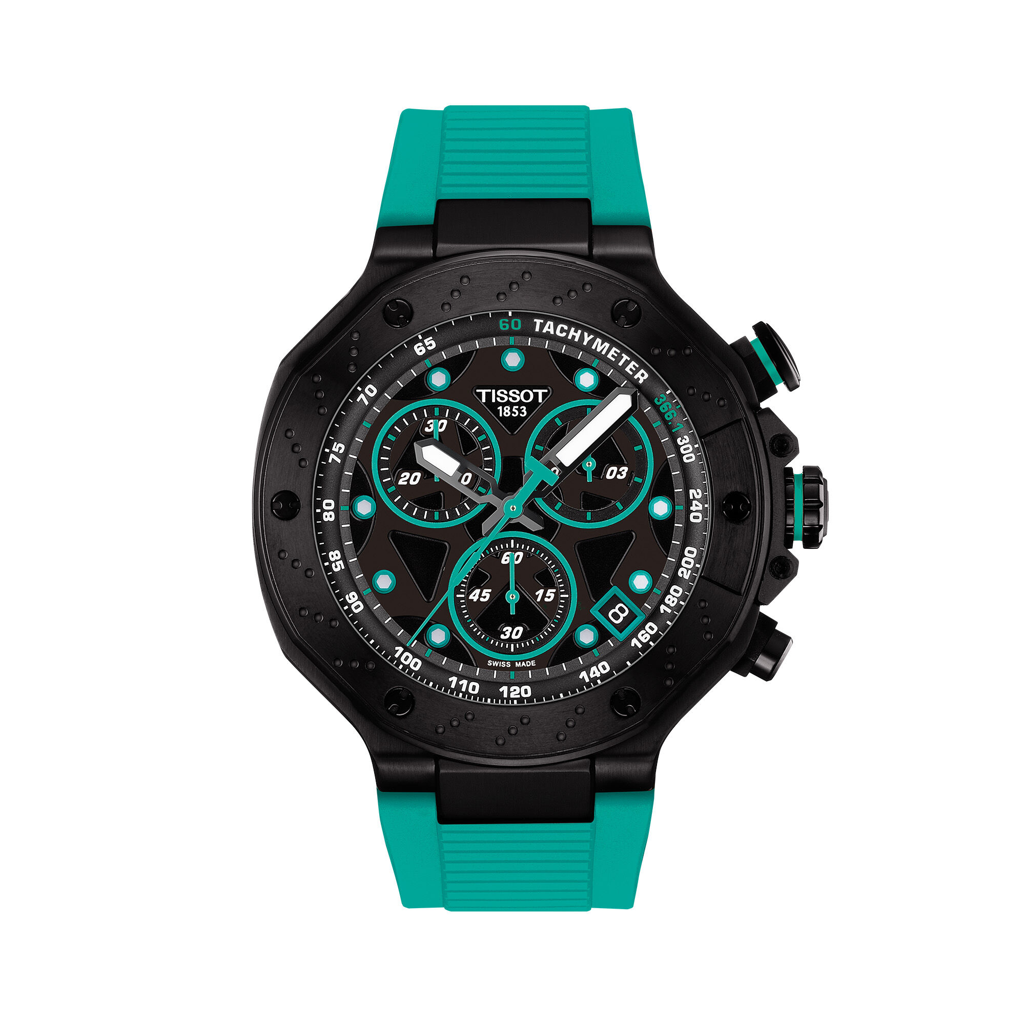 T-Race Quartz Chronograph 45 mm PVD Stainless Steel