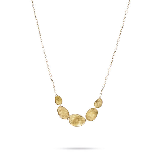 Lunaria Yellow Gold Graduated Necklace