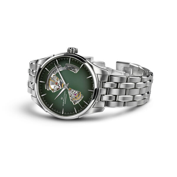 Jazzmaster Open Heart 40 mm automatique en acier inoxydable