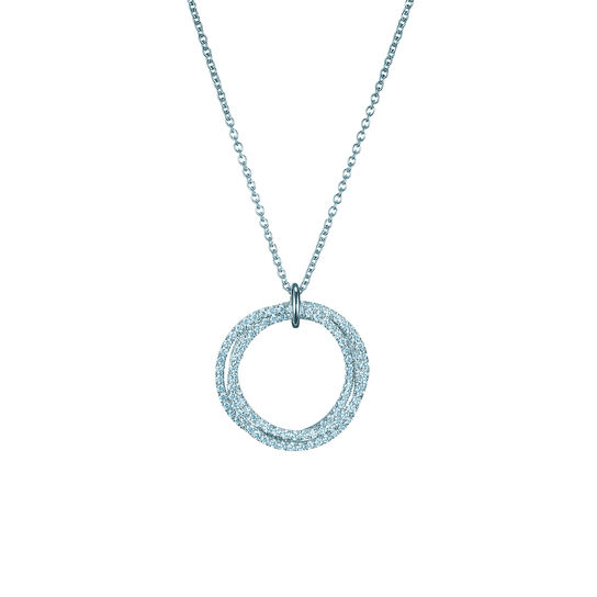 bijoux birks rosee du matin large diamond circles pendant image number 0