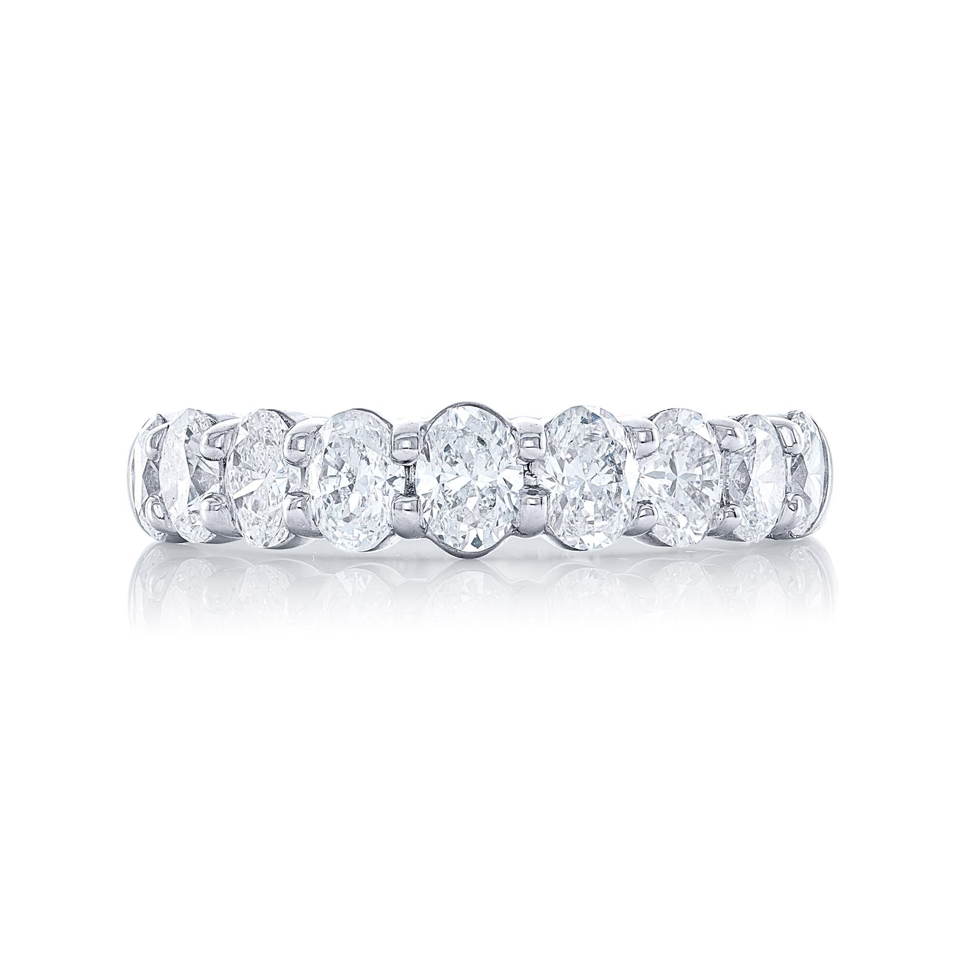 Oval Cut Diamond Wedding Band 6