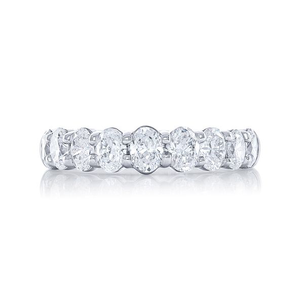 Oval-Cut Diamond Wedding Band