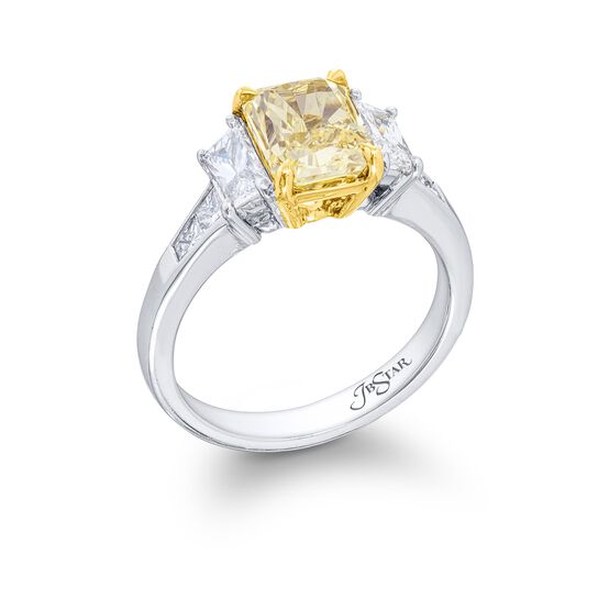 jb star 3 stone yellow emerald cut diamond 2253 001 standing image number 1