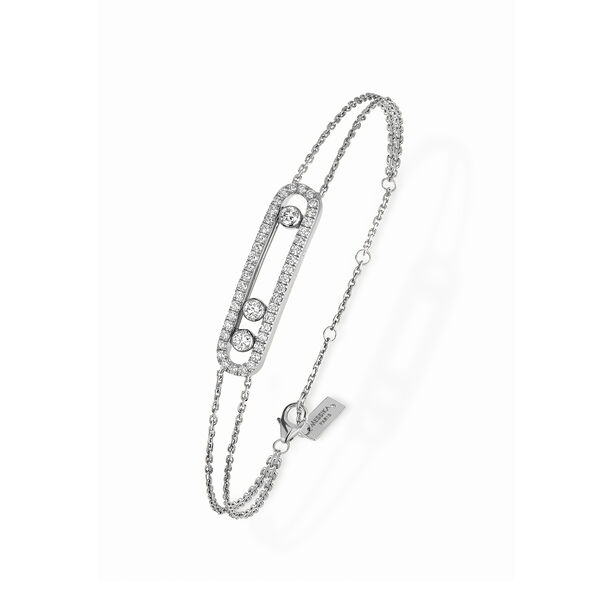 Bracelet Move Classique en or blanc avec pavé de diamants